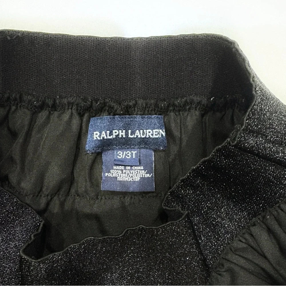 Ralph Lauren Girls Black Ruffle Skirt Size 3T Toddler Party Holiday Dressy